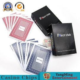 Red Blue Color Carton 100% Plastic Playing Cards Black CMYK Copper Plate