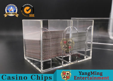 Transparent Plastic Playing Cards Carrier 8 Decks Cards Dealer Holder Factory Thickened Acrylic Drop Box