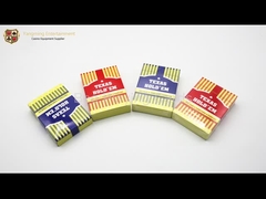 Εξασθενίστε τις πολωνικές 100% κάρτες παιχνιδιού PVC αδιάβροχες για το πόκερ με το κόκκινο & μπλε χρώμα