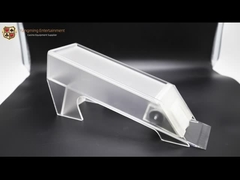 8 τα ζευγάρια πόκερ καρτών του πλαστικού επιτραπέζιου εμπόρου χαρτοπαικτικών λεσχών καρτών ακρυλικού παγωμένου μπορούν να προσαρμοστούν