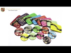 Η χαρτοπαικτική λέσχη πόκερ του Τέξας μπακαράδων πελεκά τα ακρυλικά επιχρυσωμένα κρύσταλλο τσιπ πόκερ πλέγματος αντιαπομιμητικά