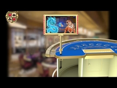 DY07 Παχύς οθόνη 27 ιντσών διπλής όψης με φώτα για παιχνίδια πόκερ καζίνο