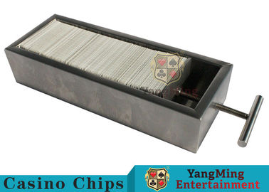 Stainless Steel Casino Game Accessories , Casino Card Holder For 8 -10 Decks