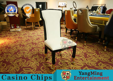 Texas Poker Games Baccarat Upholstered Leather Chair With Custom Logo