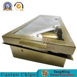 Metal Color Security Lock Casino Chip Tray Set Float Poker Table Chip Tray Inserts