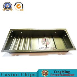Metal Color Security Lock Casino Chip Tray Set Float Poker Table Chip Tray Inserts