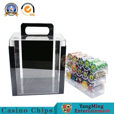 Αγορά 1000 Casino Poker Clay Chip Clear Acrylic Poker Chip Carrier περιλαμβάνει 10 Chip Racks ηλεκτρονική κατασκευή