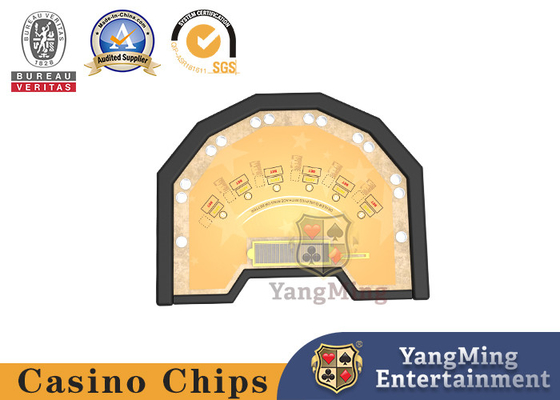 Αγορά Πολύγωνο Blackjack 21 κίτρινη CMYK πόκερ του επιτραπέζιου Τέξας παιχνιδιού τυπωμένη ύλη επιτραπέζιων παιχνιδιών ηλεκτρονική κατασκευή