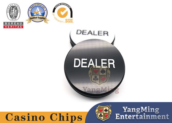 Αγορά Μαύρο και λευκό Texas DEALER πλαστικό ABS διπλό πλευρικό σκαλισμένο παιχνίδι πόκερ τραπέζι ηλεκτρονική κατασκευή