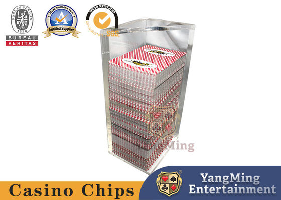 Αγορά Κρατητής 8 πακέτων πόκερ, Black Jack Texas Table Game, Ακρυλικό, Πλήρως Διαφανές ηλεκτρονική κατασκευή