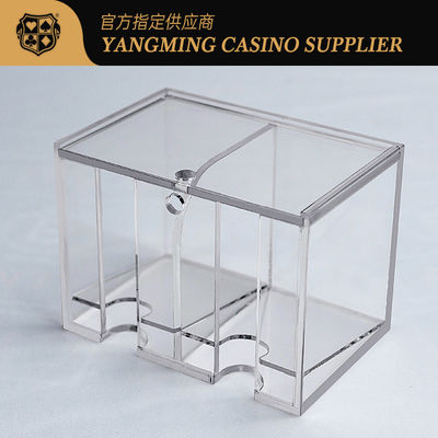 Αγορά High Quality Acrylic Clear 8 Deck Discard Holder Baccarat Casino Poker Game Table Waste Card Holder ηλεκτρονική κατασκευή