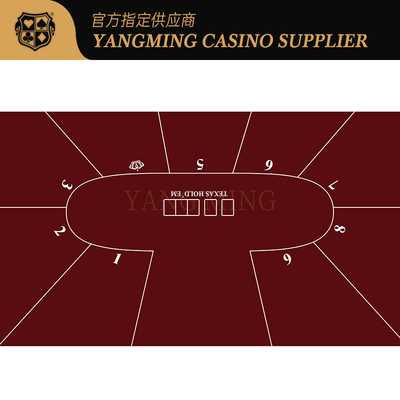Αγορά Custom Texas Hold'em Poker Table Mat – 9 Player Casino Game Layout ηλεκτρονική κατασκευή