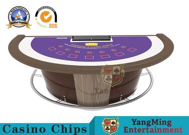 Αγορά Έξοχος πίνακας Blackjack χαρτοπαικτικών λεσχών πολυτέλειας, γραφείο παιχνιδιών πόκερ χαρτοπαικτικών λεσχών 7 παικτών ηλεκτρονική κατασκευή