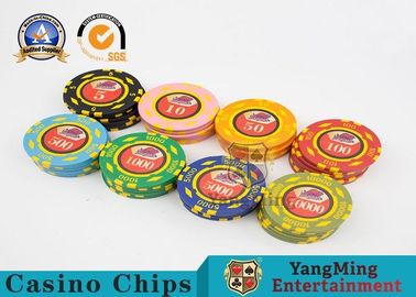 Αγορά 600pcs σύνολο τσιπ πόκερ χαρτοπαικτικών λεσχών με κυκλικό τύπο λογότυπων συνήθειας το UV ηλεκτρονική κατασκευή