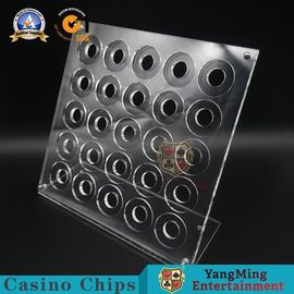 Αγορά 20pcs πόκερ τσιπ επιτραπέζια επίδειξη χαρτοπαικτικών λεσχών ρουλετών τμημάτων κατόχων οριζόντια ηλεκτρονική κατασκευή