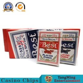 Αγορά Εσωτερική 280g συνήθεια δύο μέγεθος 88*63mm καρτών χαρτοπαικτικών λεσχών παίζοντας τυπωμένων υλών χρώματος CMYK ηλεκτρονική κατασκευή