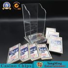 Plastic 8 Decks Playing Card Discard Holder / Box Casino Poker Table Games Dedicated Accessories