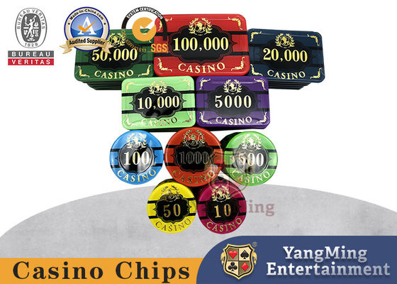 Αγορά ακρυλικό εξατομικευμένο πόκερ Chipset χαρτοπαικτικών λεσχών τζακ ποτ παιχνιδιών 45mm Τέξας ηλεκτρονική κατασκευή