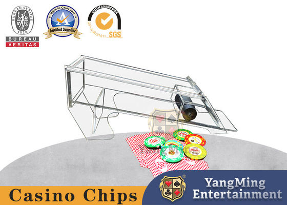 Αγορά Πλήρως διαφανής που πυκνώνεται 8 σύνολα ακρυλικού εμπόρου Shuffler μοναχικών πόκερ ηλεκτρονική κατασκευή