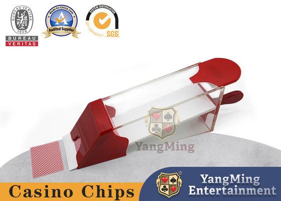 Αγορά 8 το παπούτσι μετάθεσης καρτών Blackjack μπακαράδων γεφυρών πύκνωσε ακρυλικό ηλεκτρονική κατασκευή