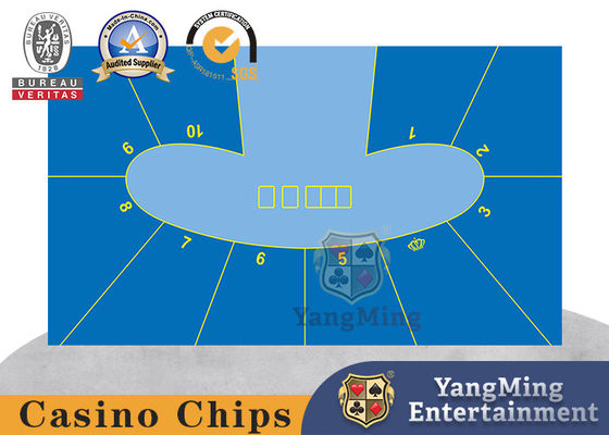 Αγορά Οβάλ αναβάθμιση σχεδιασμός 10 ατόμων Texas Hold'em Custom Αδιάβροχο παιχνίδι τραπεζομάντιλο ηλεκτρονική κατασκευή