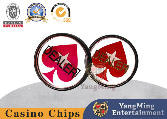 Αγορά Διπλό πλευρικό διαφανές ακρυλικό Custom Texas Hold'em Τραπέζι Πόκερ Τραπέζι Ντίλερ κουμπί ηλεκτρονική κατασκευή