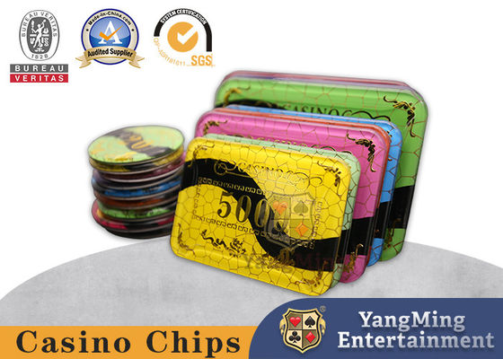 Ακρυλικό Full Dragon And Phoenix Hot Stamping Poker Chips Baccarat Καζίνο Σχεδιασμός παιχνιδιού