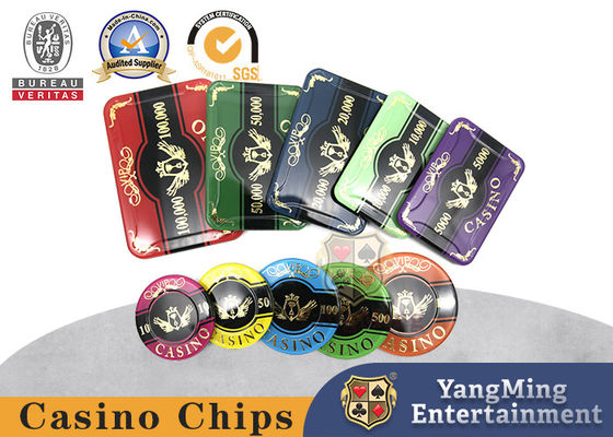 6mm πάχους χαρτοπαικτικών λεσχών πόκερ Chipset ακρυλικό σχέδιο προσωπικότητας σφράγισης κρυστάλλου πλαστικό