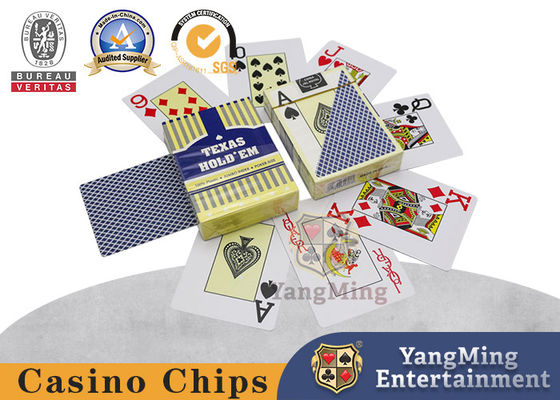 Του Τέξας Holdem λεσχών παιχνιδιού πλαστικές κάρτες τυπωμένων υλών καρτών 100% νέες αδιάβροχες υλικές μεγάλες