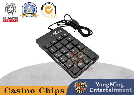 Τραπέζι πόκερ καζίνο Μαύρο καλώδιο USB Μαύρο Baccarat Λογισμικό Εισαγωγή Αριθμητικό πληκτρολόγιο