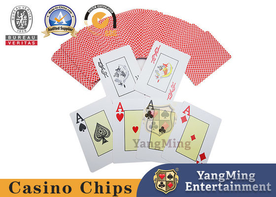 Τραπέζι Texas Hold'em πλαστική πλακέτα PVC Μεγάλη γραμματοσειρά Πίηση Αδιάβροχο Κόκκινο Μπλε