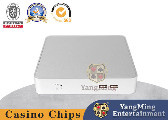 Λογισμικό καζίνο Baccarat Poker Table System Ασημένιο Αλουμινίου Σύνθετο Υπολογιστή