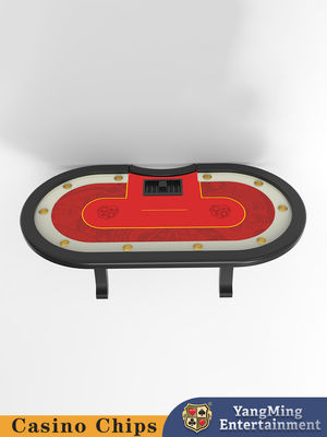 Απλό αναδιπλούμενο Texas Hold'em Τραπέζι Πόκερ 10 Παίκτες Πόκερ VIP Τραπέζι Παιχνιδιών Κάρτας