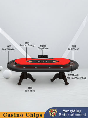 Προσαρμοσμένο Solid Wood Tiger Leg Poker Table Διασκέδαση Poker Game Texas Tournament Ειδικό Τραπέζι