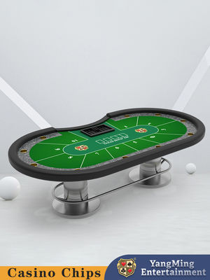 Προσαρμοσμένο για 10 παίκτες Metal Bar Protector Texas Hold'em Poker Table Καζίνο Παιχνίδια