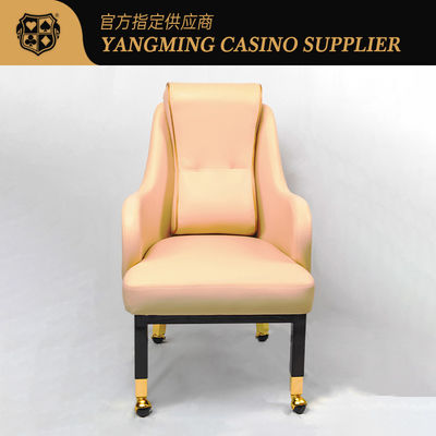 Λούξεως Προσαρμοσμένη Wynn Μακάο Καζίνο Player Chair Baccarat Gaming Chair με τροχούς