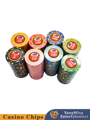 Αγορά μετοχών ΗΠΑ ABS Texas Hold'em Ψηφιακό αυτοκόλλητο Τσιπ Καζίνο Διασκέδαση Παιχνίδι Πίνακα Τσιπ Set