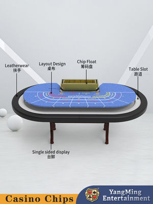 Φαρμακείο Προσαρμοσμένη ψυχαγωγία 8-Bit Folding Poker Table Baccarat Καζίνο Poker Gaming Table