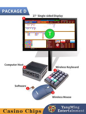 Πρόσφατα αναβαθμισμένη δυναμική οθόνη Baccarat Dew Single Software System Poker Table Game Συστήματα λογισμικού