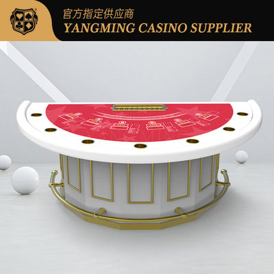 Λούξεως αναβαθμισμένο καζίνο blackjack τραπέζι πόκερ Custom σχεδιασμένο μισό στρογγυλό μπάρα προστατευτικό τραπέζι πόκερ
