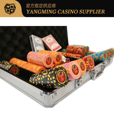 Κλαμπ Πόκερ Texas Hold'em 600 Pieces Clay Chips Set ABS Τσιπ Πόκερ