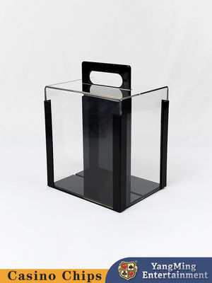 Διαφανές Τεξαστικό Clay Poker Chip Coin Carrying Case Καζίνο Poker Game Countertop Chip Case
