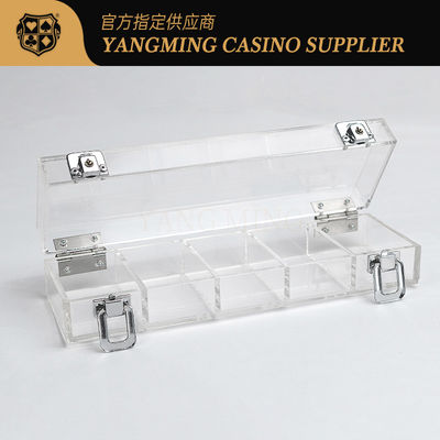 Ακρυλικό 100 PCS 50mm Διαφανές Τραπέζι Τσιπ Πόκερ Μπακαράτα Τραπέζιου Παιχνιδιού Texas Hold'em