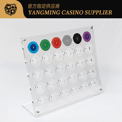 30pcs 40mm Ακρυλικό ράφι για το καζίνο Custom Roulette Τραπέζι Τσιπ Εμφάνιση