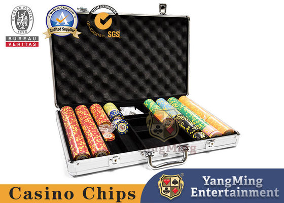 300-760PCS κιβώτιο μαρκών μεταφορέων τσιπ αργιλίου RFID περίπτωσης τσιπ πόκερ χαρτοπαικτικών λεσχών αργιλίου