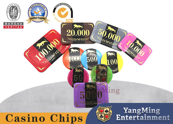 High Quality RFID Casino Chips Acrylic Triple Chip Code For Casino Poker Game