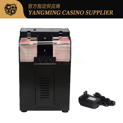 Πλήρως αυτόματο 8πακέτα Texas Hold'em Shuffler φτιαγμένο από μαύρο μέταλλο σίδηρο για το παιχνίδι του καζίνο