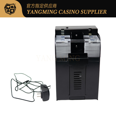 Διεθνής Ολο αυτόματο 8-Deck Texas Hold'Em Shuffler κατασκευασμένο από μαύρο μέταλλο σίδηρο για το παιχνίδι του καζίνο