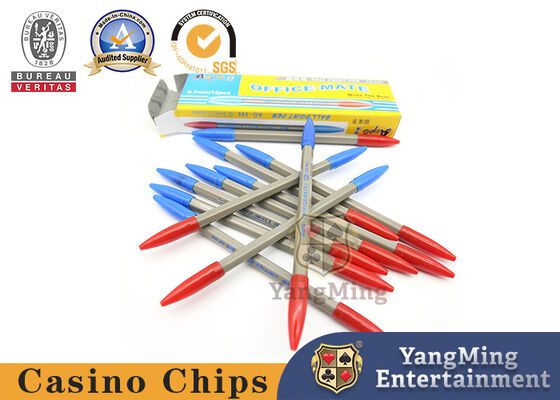 Συστήματα παιχνιδιού μπακαράδων πλαστικού και μπαμπού, επίσημος διπλός στυλός σημείου σφαιρών δροσιάς πλευρών χρώματος χαρτοπαικτικών λεσχών