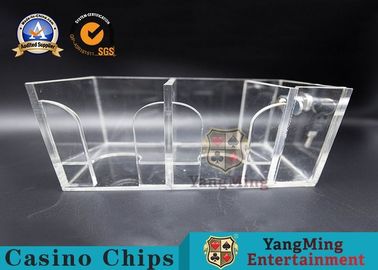 Υψηλής ποιότητας δύο πλευρές Box Gaming 8 Deck Ακρυλικό Poker Κρατήρας Απορρίψεων με κλειδαριές